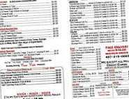 Poorman's Cafe menu