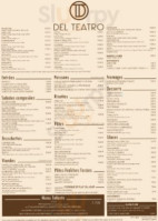 Pizza Del Teatro menu