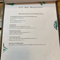 Floor’s Coffee Brunch menu