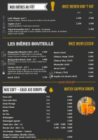 The Belgians menu