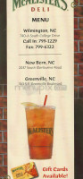 Mc Alister's Deli menu