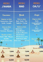 O Blé D'orient menu