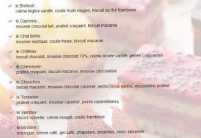 Maison Beauvais menu