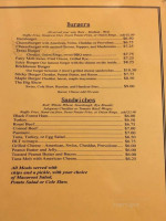 Peabody's menu