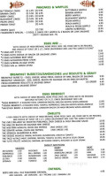 Indian Creek Cafe menu