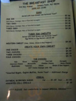 The Breakfast Shop At Smith's Marina menu