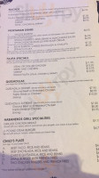 Habaneros menu