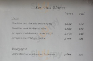 Café Français menu