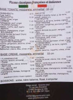 Gravina Pizz menu