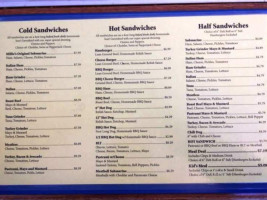 Millie's Sandwich Shop menu