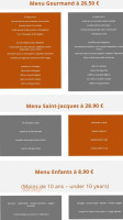 Le Bistrot de St Val menu