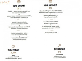 La Maison Du Fleuve menu