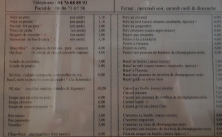 Bol D'Or menu