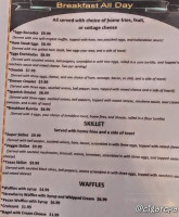 Gema's Wagon Wheel Cafe menu