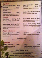 Mangiare Italian menu