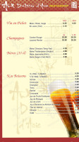 Aux Delices d'Asie menu