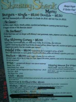 Shimmy Shack menu