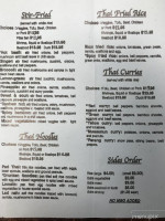 Bangkok Cafe menu