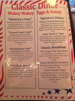 Classic American Diner menu