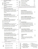 Meredith Inn menu