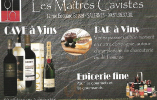 Les Maitres Cavistes food