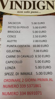 Vindigni menu