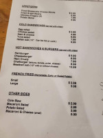 Wilderness menu