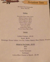 Aviation Inn menu