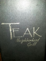 Teak Neighborhood Grill food