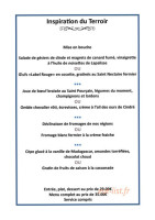 Hotel Restaurant de Paris menu