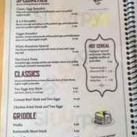 White Mountain Café menu