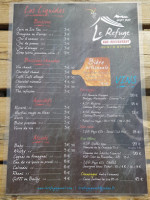 Le Refuge Guzet menu