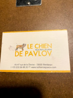 Le Chien de Pavlov food