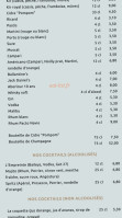 L'empreinte Des Coquets menu