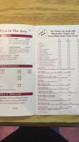 Foothills Pizza & Pasta menu