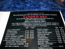 Harold's New York Deli Restaurant menu