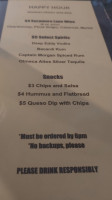 Billy's Tavern menu