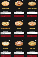 Pizza King menu