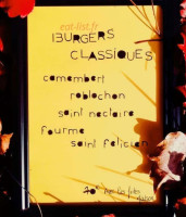 Guinguette La Petite Baigneuse menu