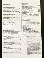 Bella Donna's At Grand Lake menu