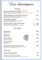 Le Moulin Du Plain menu