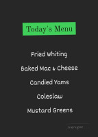 Asahda's Soulfood menu