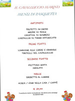 Il Cavalluccio Marino menu