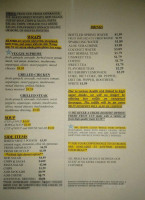 Olde Owl Shoppe menu