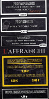 L'affranchi menu