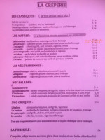 La Voute menu