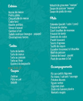 Mangé Kréol menu