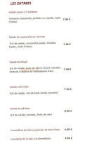 Le Taz's menu