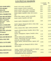 Le Paradis menu