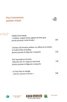 Eden Lac menu